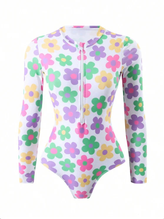 Lady Print Zipper Swimwear Women Push UP One Piece Swimsuit Monokini Summer Brazilian Beach Bathing Suit