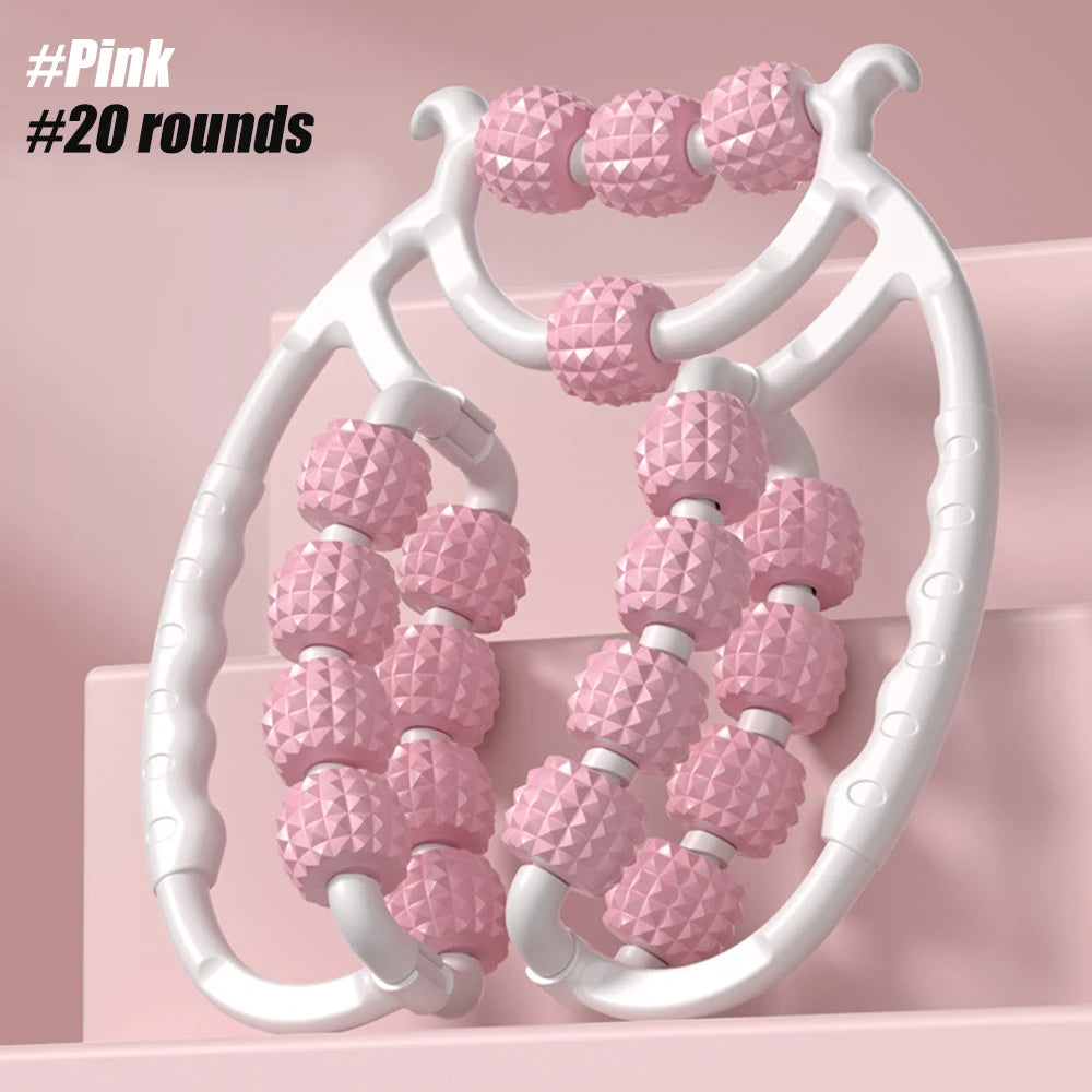 20 Wheel Annular Leg Clamp Massager Body Slimming Roller Massage for Body Massager Relax