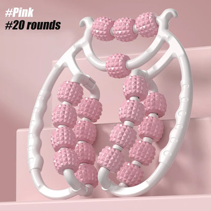 20 Wheel Annular Leg Clamp Massager Body Slimming Roller Massage for Body Massager Relax