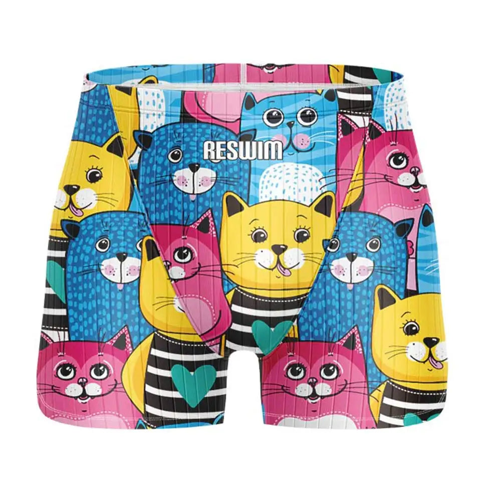 Men's Printed Swim Jammer Shorts