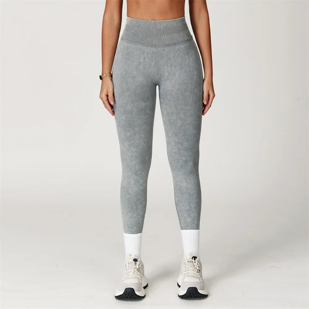 Yoga Pants Leggings Women Seamless Sports Yoga Pant High Waist Ribbed Gym Clothes Fitness Workout Wear Scrunch Bum Tights XP264