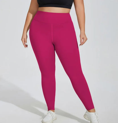 L-4XL Plus Size Sports Pants Lines Lifting Buttocks Sports Tight Pants Women High Waist Elastic Fitness Running Yoga Pants