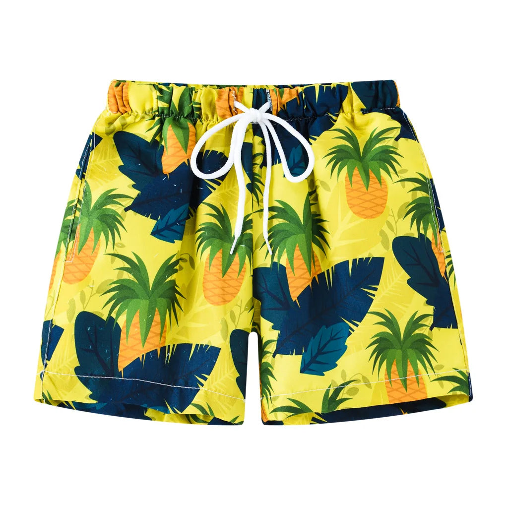 Summer Baby Boys Swimming Trunks For 2-8Years Kids Beach Shorts Cartoon Pattern Swimsuit Shorts Baby Bathing Suit Swimwear