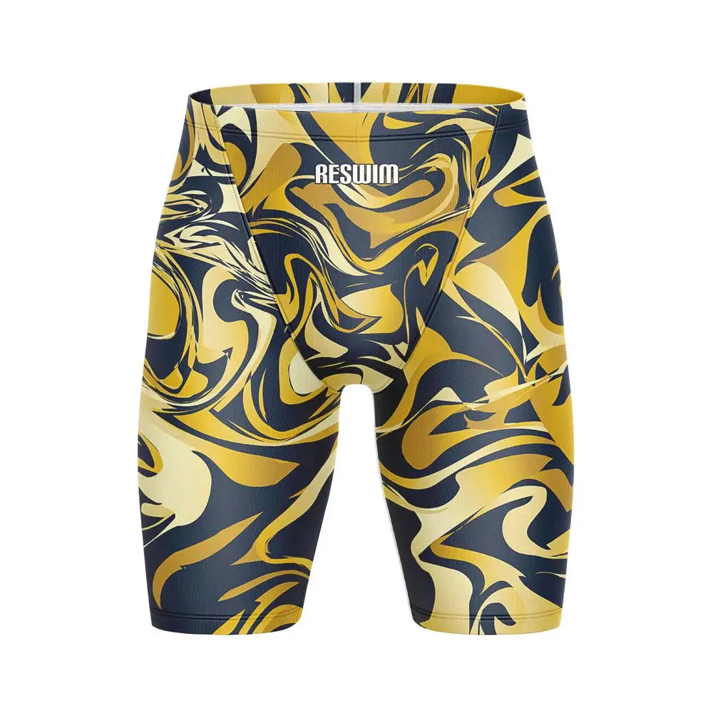 Men's Jammers Racing Swimsuit Swim Trunks Beach Tights Shorts Athletic Training Swimwear Sports Swimming Rash Guards Pants