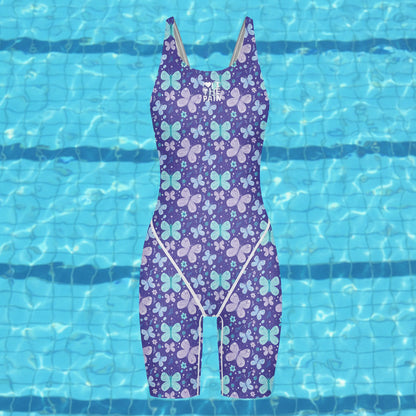 Love The Pain Female One Piece Swimsuit Bodysuit Multifunctional Training Professional Sports Competition Swimwear Bathing Suit
