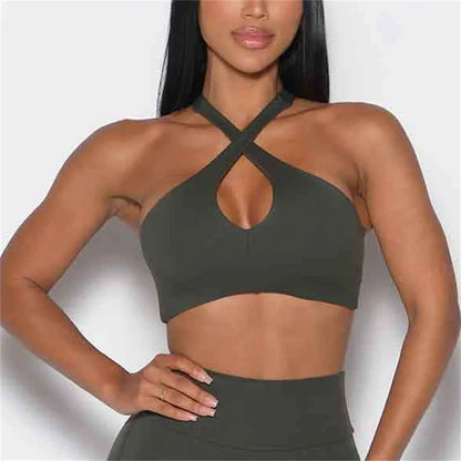 Yoga Bra Backless Gym Shockproof Sports Top Bra Women Push Up Yoga Top Sport Bras Running Fitness Sports Bra