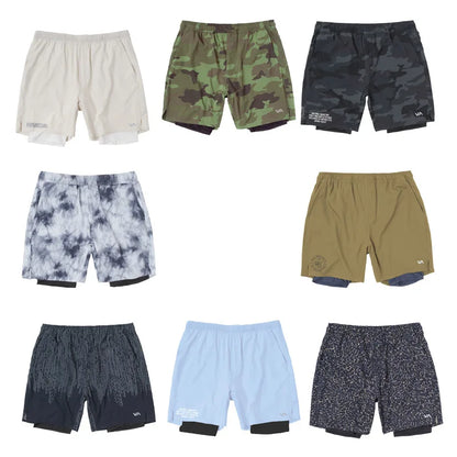 Camouflage Fashion Breathable Training Fitness Men's Shorts 2 IN1 Double Gym Male Bodybuilding Sports Elasticity Shorts