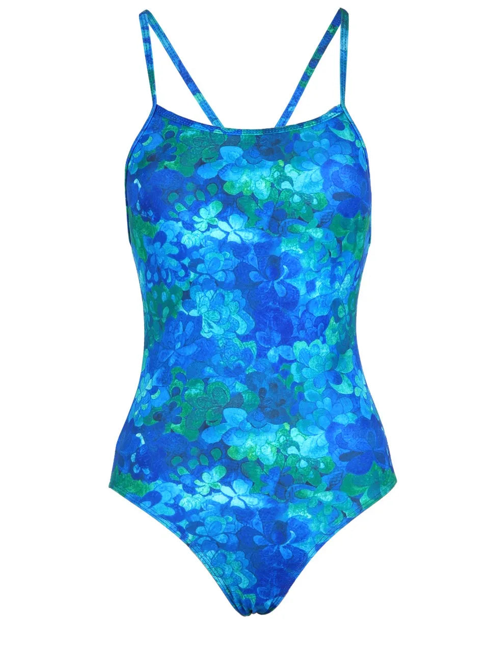 One Piece Printed Swimsuit Hollow Out Swimwear Women Spaghetti Straps Bodysuit Female Bathers Bathing Swimming Beach Summer