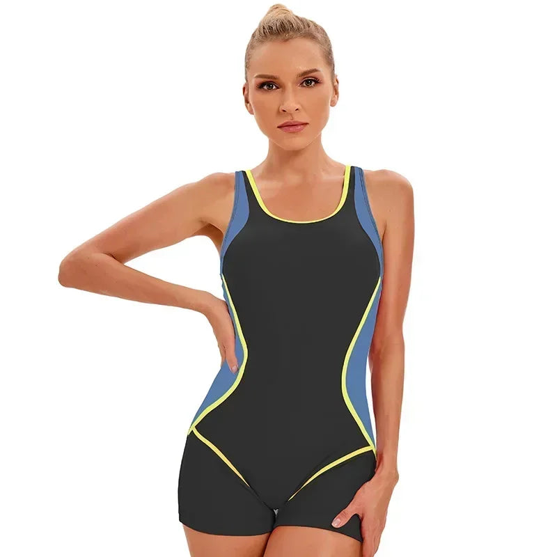 Plus Size 4XL 5XL One Piece Swimsuit Women Sport Monokinis Female Athletic Open Back Fitness Summer Beach Swimwear Outfits