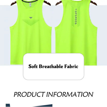 (M-3XL)Men Quick Dry Running Sport Vest Loose Fit Basketball Vest Plus Size Gym Singlets Fitness Tops Workout Sleeveless Shirt