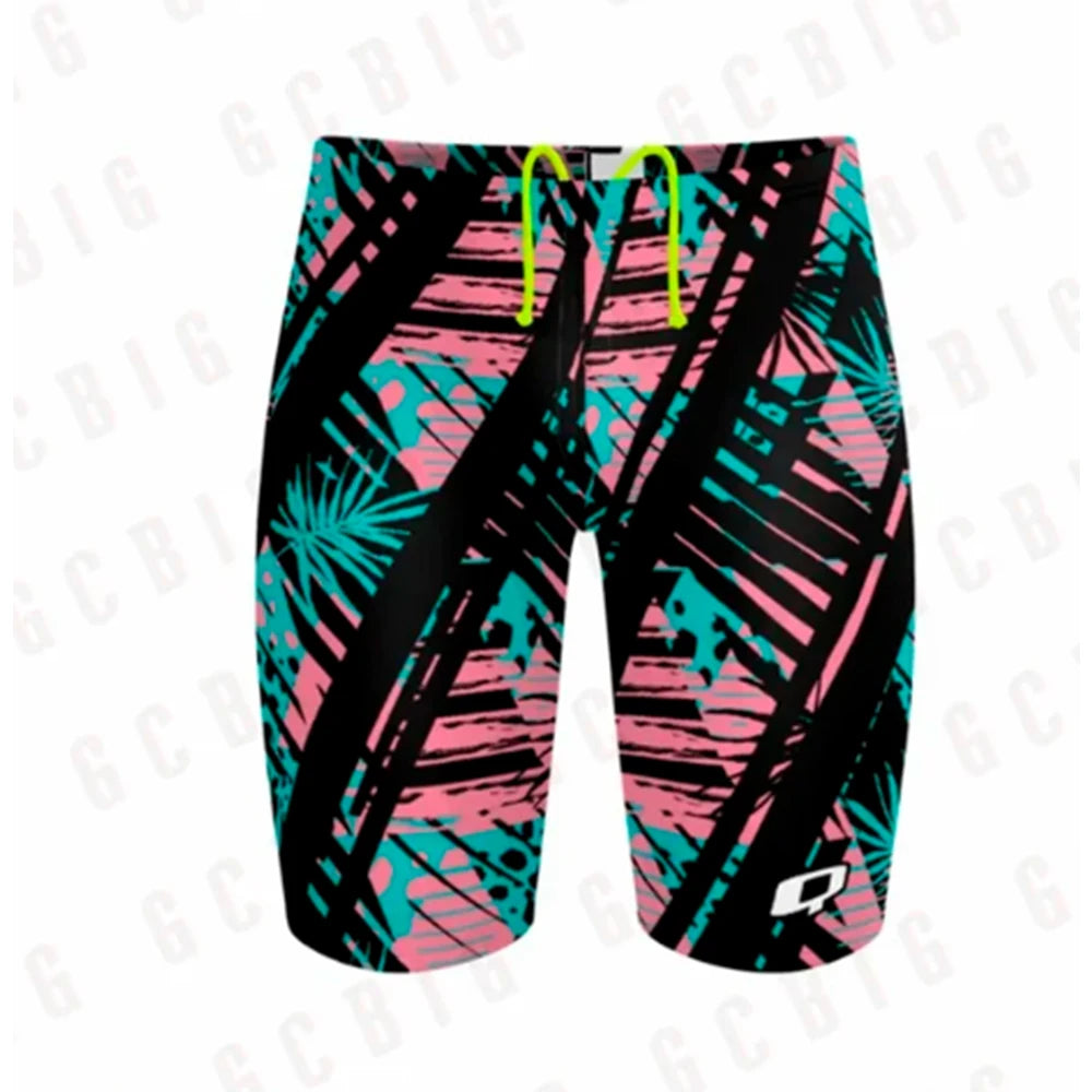 Men's Performance Jammers Swimsuit Swimming Trunks Professional Training Swimwear Sports Surfing Short