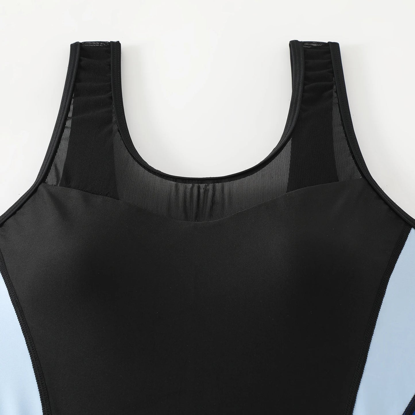 Mesh Trim Swimsuit Women One Piece Surfing Swimwear Female Bathers Pool Sport Swimming Slim Bathing Suit Summer Monokini