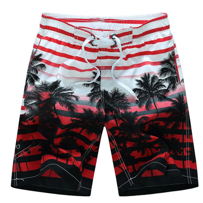 Coconut Tree Mens Swimwear Beach Shorts Surf Board Shorts Sportwear Pant Boy Short Swimsuit Summer Briefs Swimming Trunks