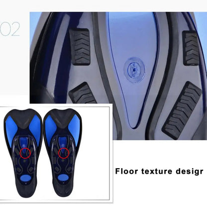 Diving Fins Swimming Training Fins Professional Snorkeling Flippers Short Blade Flippers Leg Strength Building Swimming Flippers
