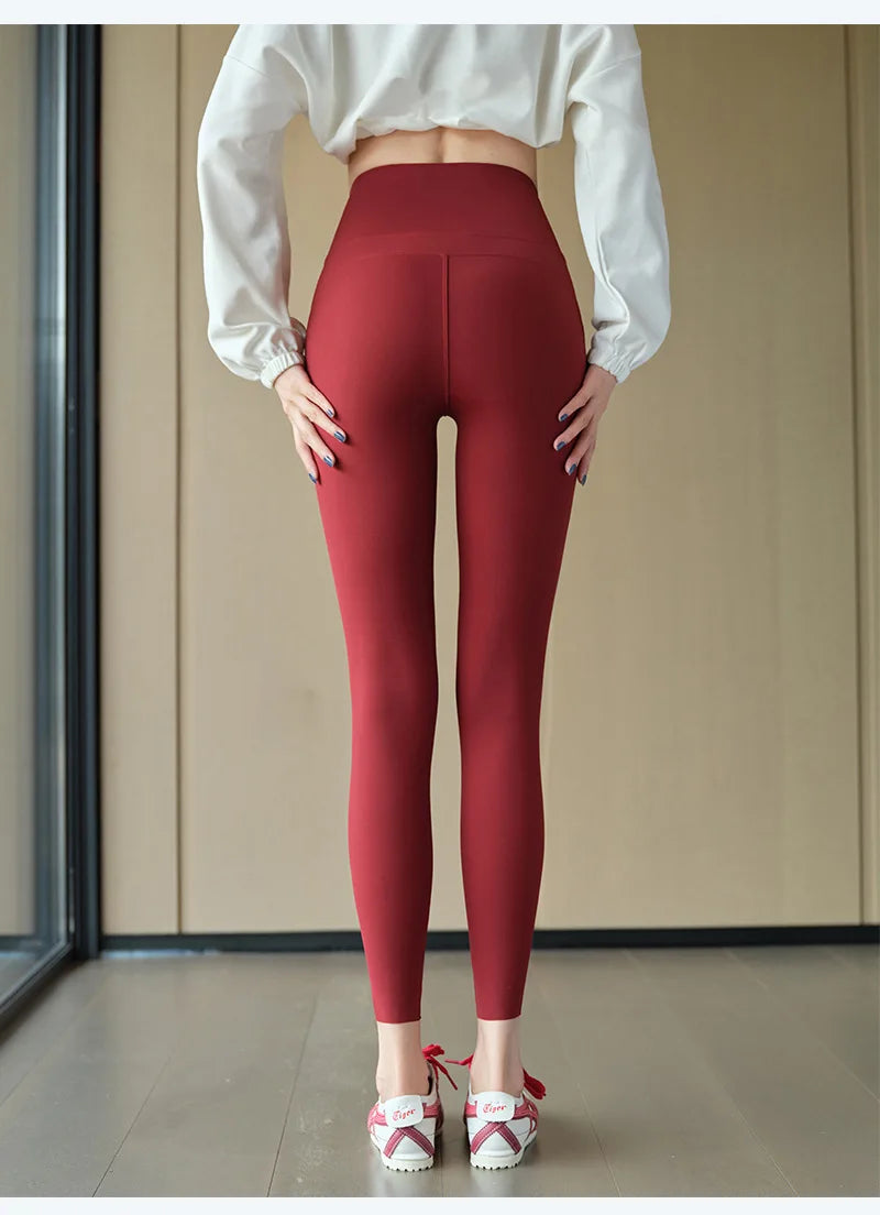 Sharkskin Sport Leggings Women High Waisted Butt Lifter Tight Fitting Fitness Yoga Push Up Leggings