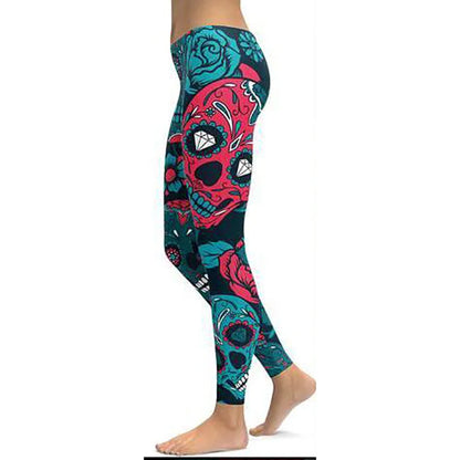 LI-FI Print Yoga Pants Women Unique Fitness Workout Sports Running Leggings Push Up Gym Wear Elastic Slim