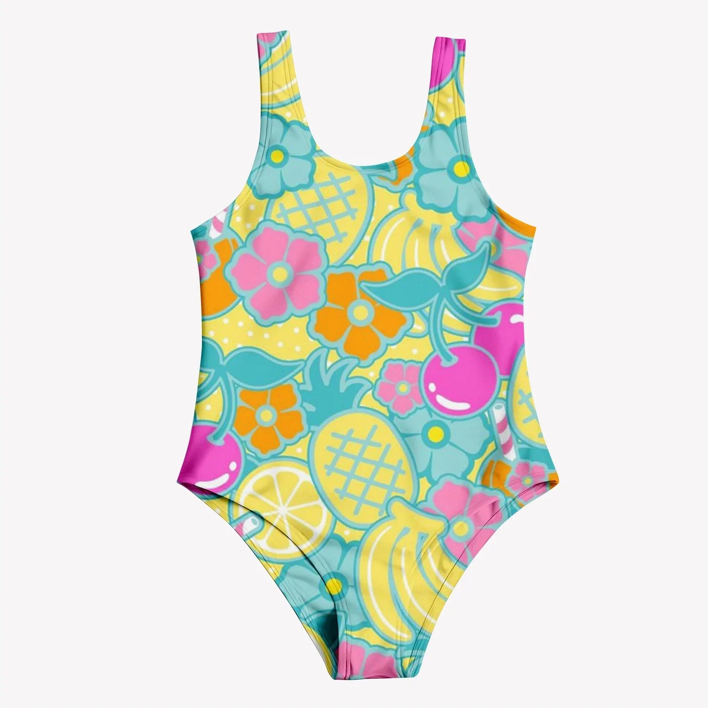 Summer Fashion Children's Swimsuit Cute 3D Printed Girl's Swimsuit Cartoon Trendy Beach Party Vacation Comfortable Diving Sports