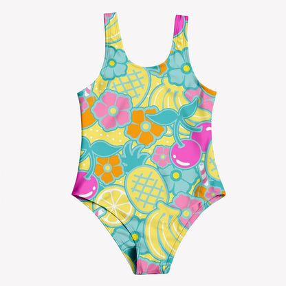 Summer Fashion Children's Swimsuit Cute 3D Printed Girl's Swimsuit Cartoon Trendy Beach Party Vacation Comfortable Diving Sports