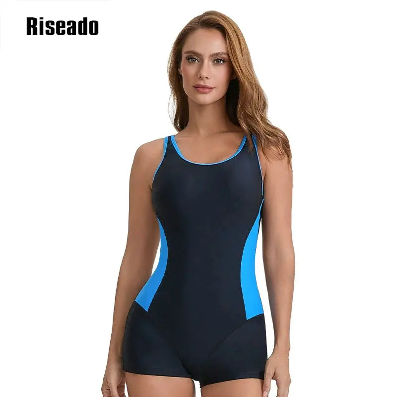 Female Athletic One Piece Swimsuit for Women Racerback Sport Swimsuits Modest Swimwear Training Competition