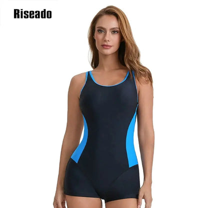 Female Athletic One Piece Swimsuit for Women Racerback Sport Swimsuits Modest Swimwear Training Competition
