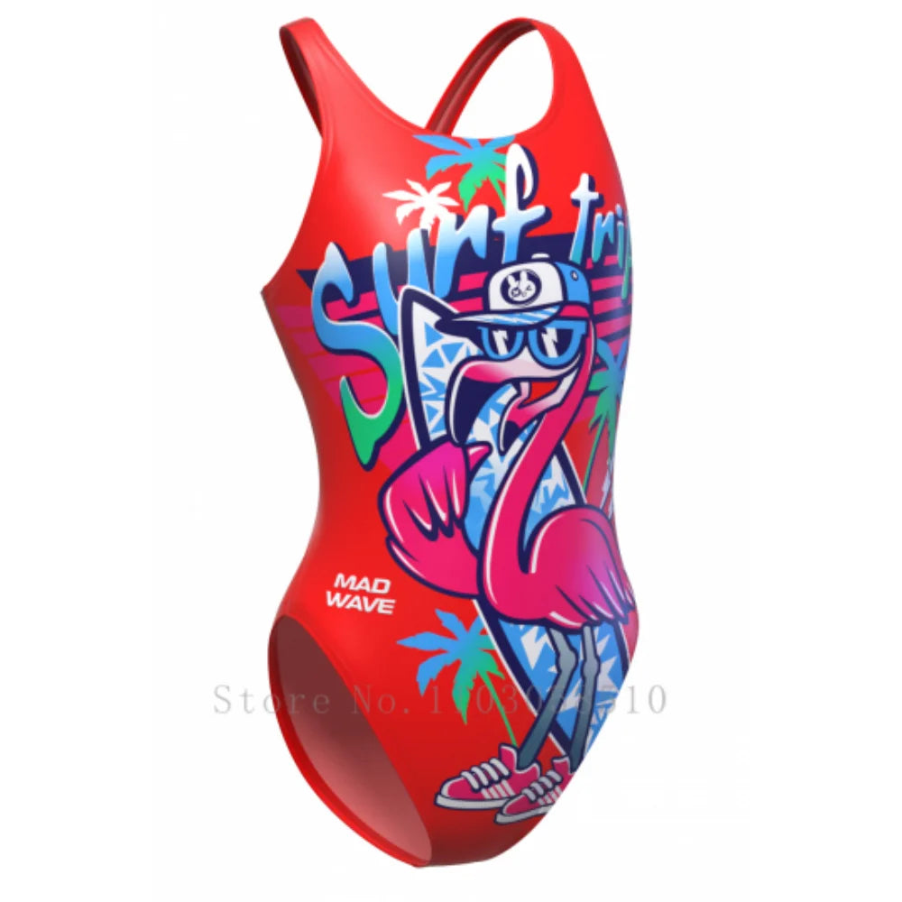 Teen Girl Swimsuit Skinsuit Diving Surfing Race Triathlon Training Body Physical Training Fitness Race Beach Casual