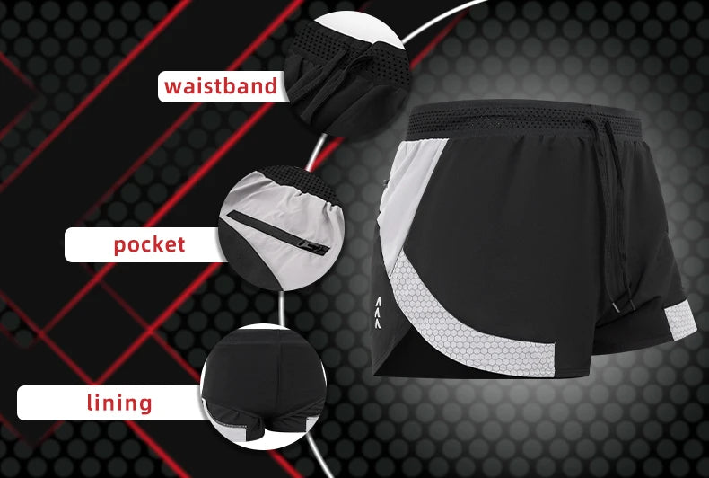 Men's Solid Drawstring Waist Pocket Shorts, Regular Fit Casual Breathable Quick Drying Swimming Shorts, Men's Bottoms for Summer
