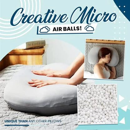 All-round Egg Shaped Cloud Pillow Soft Bed Pillow Nursing Pillow 3D Ergonomic Sleeping Memory Foam Egg Shaped Ergonomic Pillows