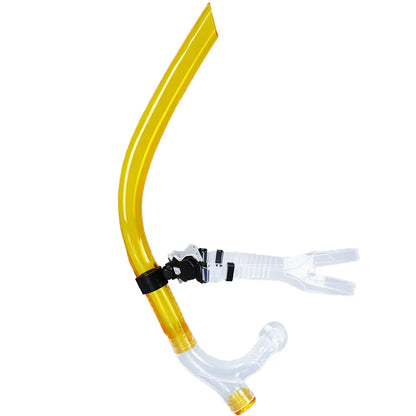 Swim Training Snorkel Center-Mount Front Comfortable Mounted Silicone Mouthpiece Junior Swimmers Equipment For Adult Youth Kid