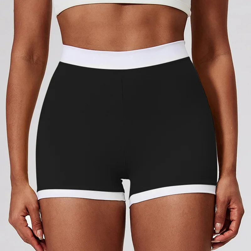 Women's V-Back Workout Shorts-High Waist Running Yoga Shorts, Quick-Dry&Chafe-Free for Summer GymShortsThatStay V-Back Lift Tech