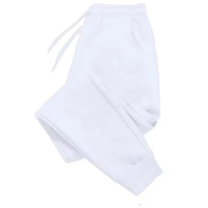 Mens Casual Pants Autumn Winter Fleece Sweatpants Men Running Jogger Sports Gym Trousers Fashion Solid Color Workout Long Pants