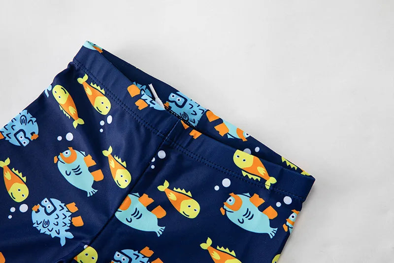Swimsuit Boys UPF50 Baby Swimwear Shark Dinosaur UV Bathing Suit for Boy 3 Pcs Toddler Surfing Diving Suit Children's Rash Guard