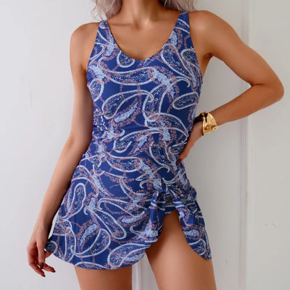 Summer Floral  One Piece Swimsuits Closed Women Swimwear Push Up Swimming Wear Body Bathing Suits Beachwear Pool Bather