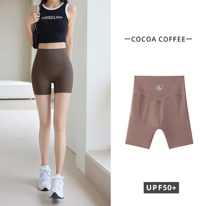 Thin Sharkskin Push Up Mini Shorts Women Slim Tight Butt Lifter Safety Shorts Sport Fitness Yoga Cycling Shorts