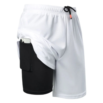 Running Shorts Men 2 in 1 Sports Jogging Fitness Shorts Training Quick Dry Mens Gym Men Shorts Sport gym Short Pants