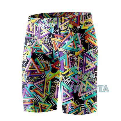 Men Jammers Swimsuit Competitive Swim Team Suit Quick Dry Swimwear Athletic Training Swimming Shorts Beach Tight Surfing Trunks
