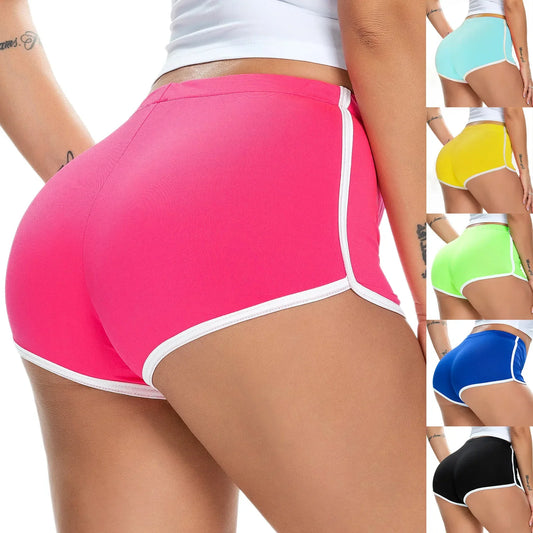 Women's Stretch Workout Shorts with Elastic Waist