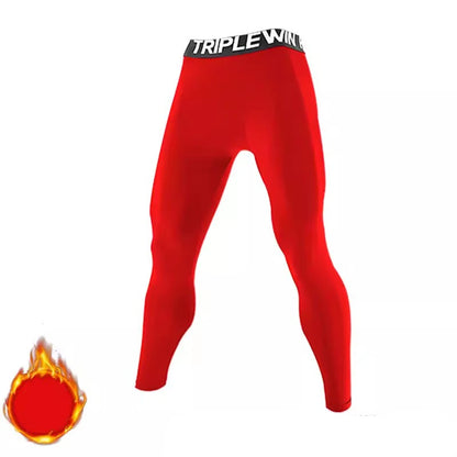 Spring Autumn Men Women Running Tights GYM Pant Exercise Basketball Football Soccer Fitness Sport Long Fleece Thermal Legging J8