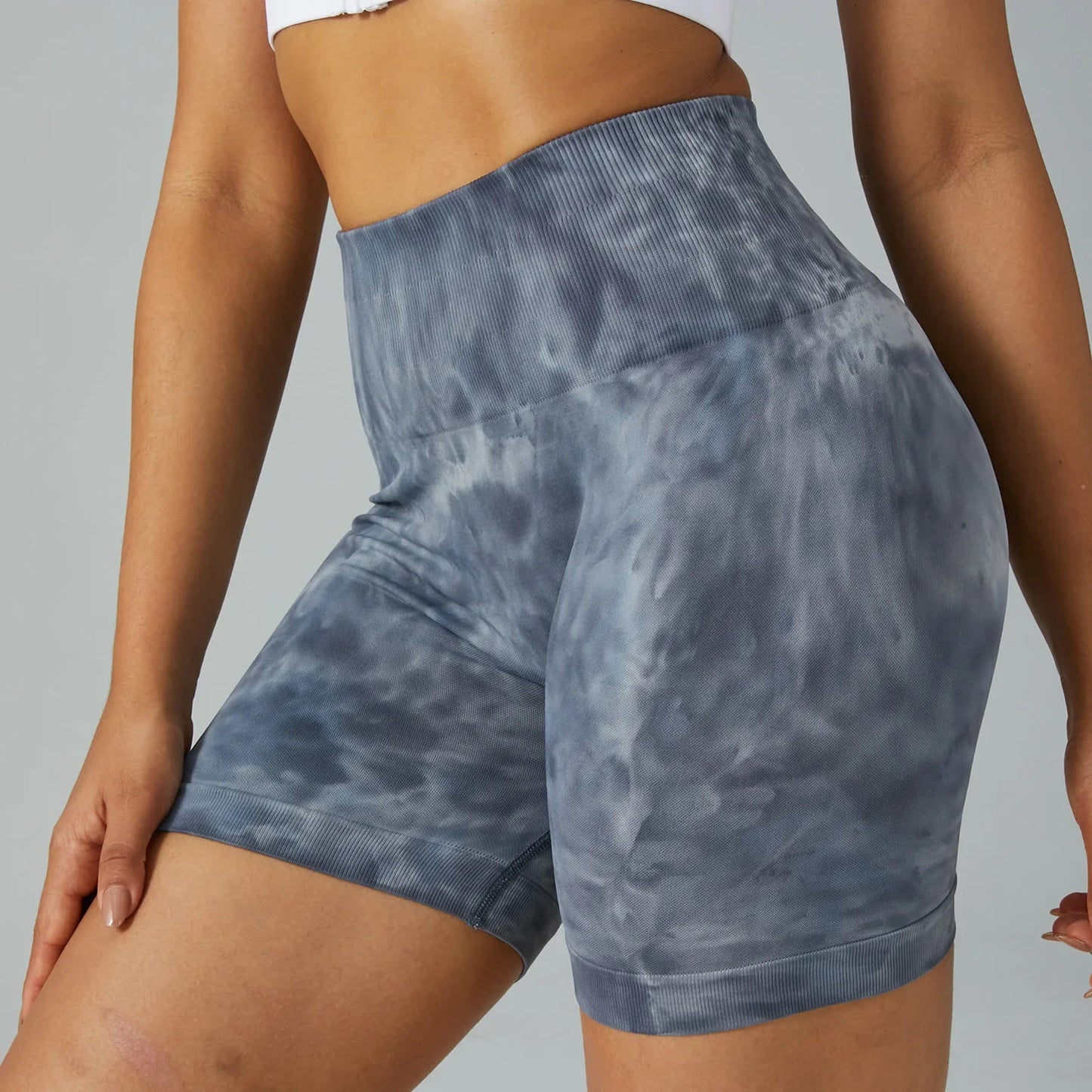 Short Gym Woman Tie Dye Yoga Push Up Sport Shorts Seamless Women Fitness Wear Running Gym Leggings Female Tights Workout Shorts