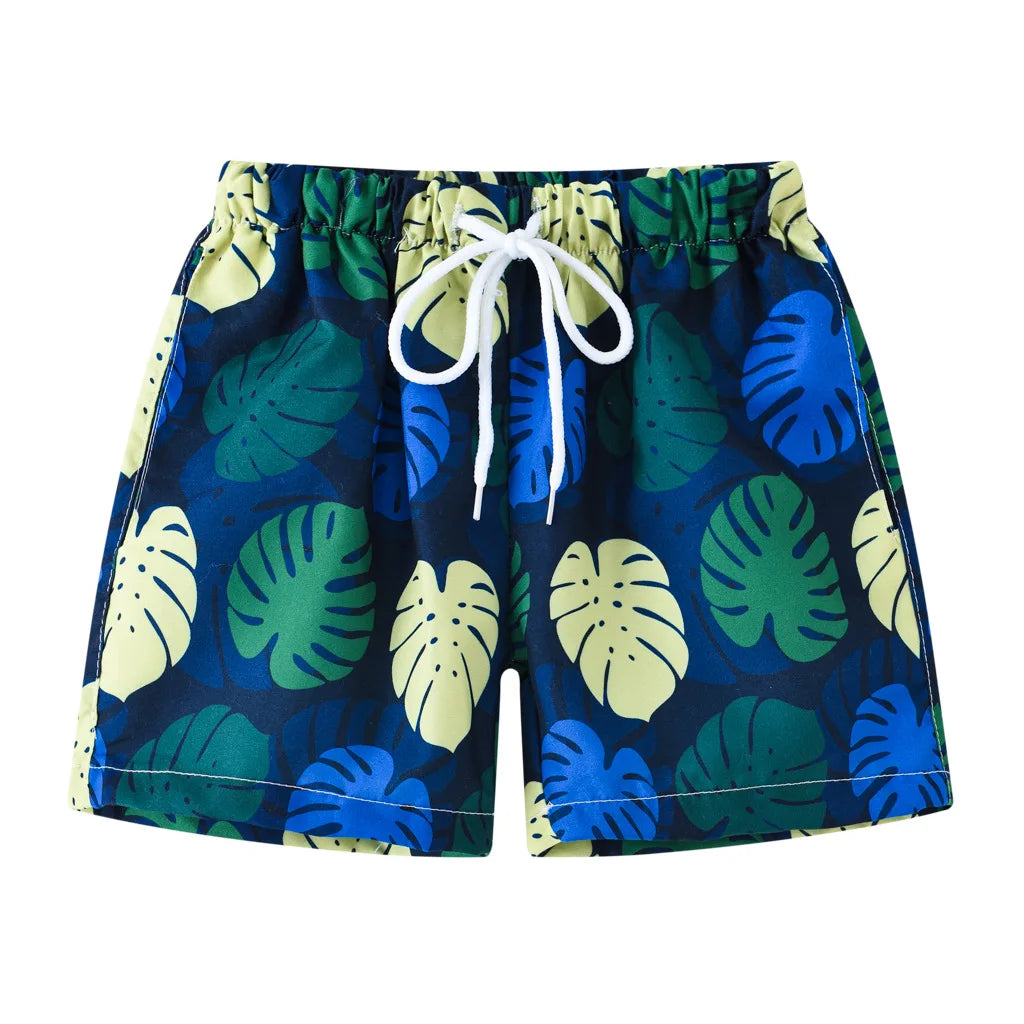 Summer Baby Boys Swimming Trunks For 2-8Years Kids Beach Shorts Cartoon Pattern Swimsuit Shorts Baby Bathing Suit Swimwear