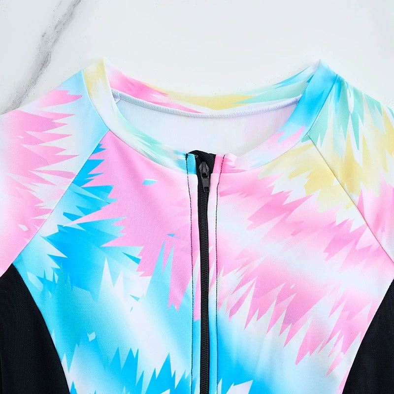 Girls Swimsuit One Piece Long Sleeves Kids Swimwear Surfing Children's Bathers Bathing Swimming Swim Suit Beachwear