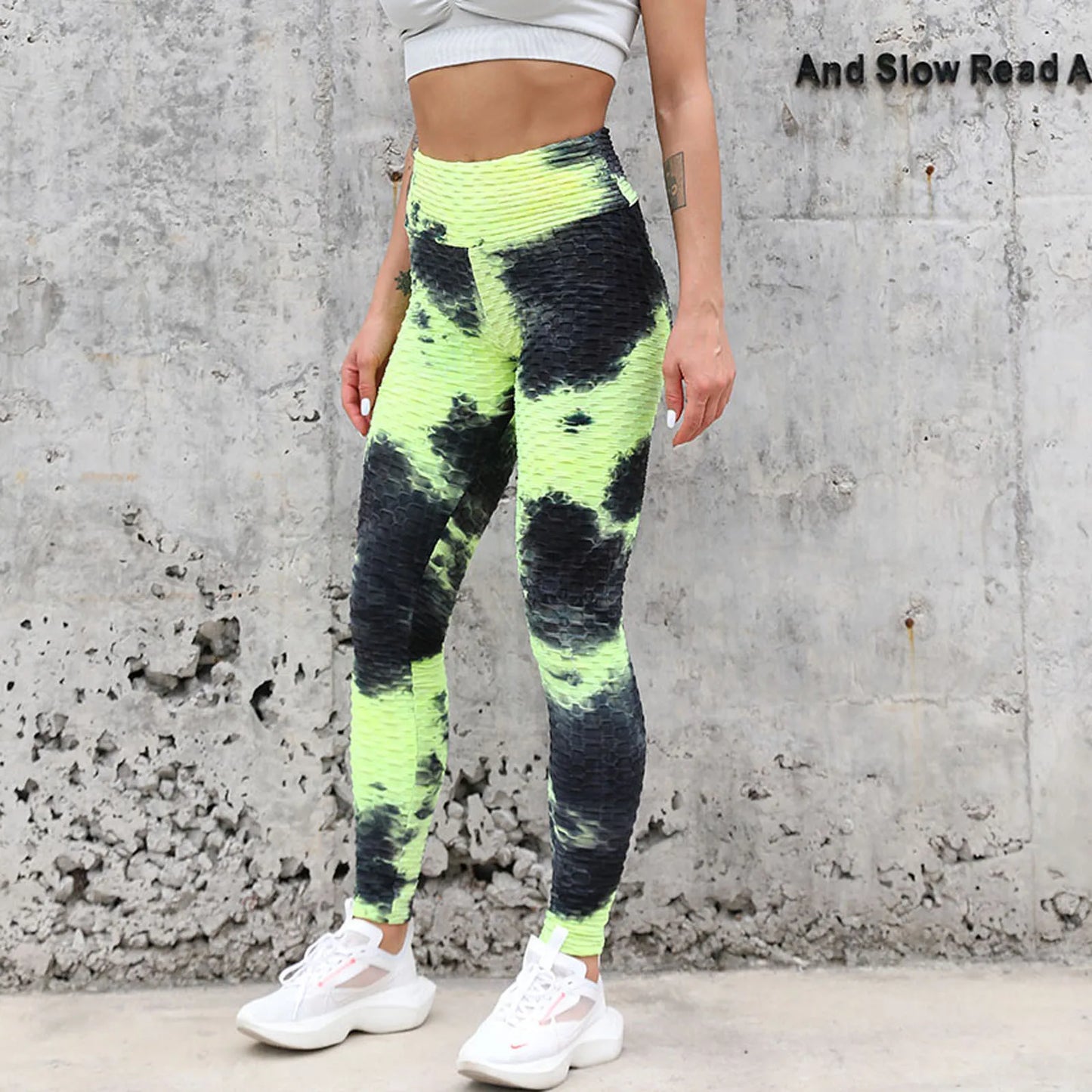 Women's Seamless Leggings High Waist Scrunch Butt Lifting Elastic Leggings Seamless Screen Print Gym Yoga Pants