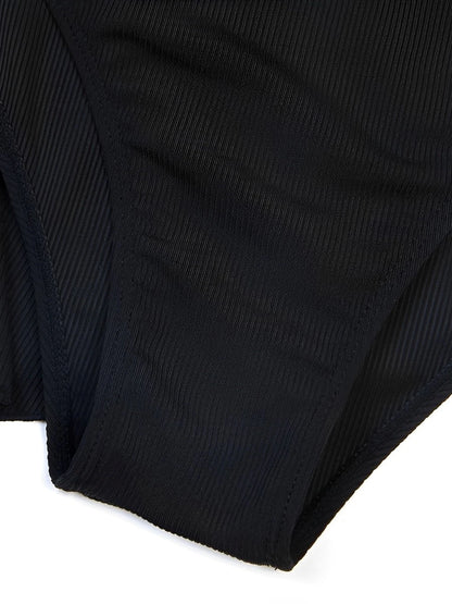 Large Size Hollow Out Tankini 2 Pieces Swimsuit Women High Waist Swimwear Female Bathing Swimming Swim Suit Beach Bathers