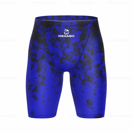 Men's Swimming Jammer Swimwear Endurance Athletic Training Swimsuit Summer Beach Swimming Trunks Diving Surf Tight Shorts