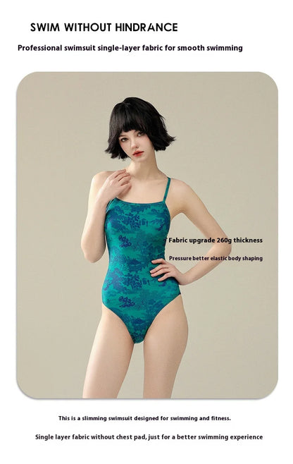 Professional Swimsuit Women Hot Springs Triangle One-piece Senior Sense Training Swimsuit Swimming Pool Dedicated