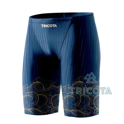 Rash Men Swim Jammer Swimwear Durable Athletic Training Endurance Swimming Trunks Summer Beach Pants Breathable Surfing Shorts