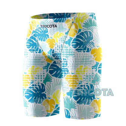 Swim Boxer Summer Men Swimwear Durable Athletic Training Swim Shorts Beach Trunks Breathable Jammer Swimming Trunks Tight Surfing Shorts