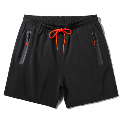 (S-3XL)Mens Quick-Dry Waterproof Surf Trunks - 5" Breathable Swim Shorts with Zipper Pockets Lightweight Nylon Beach Shorts