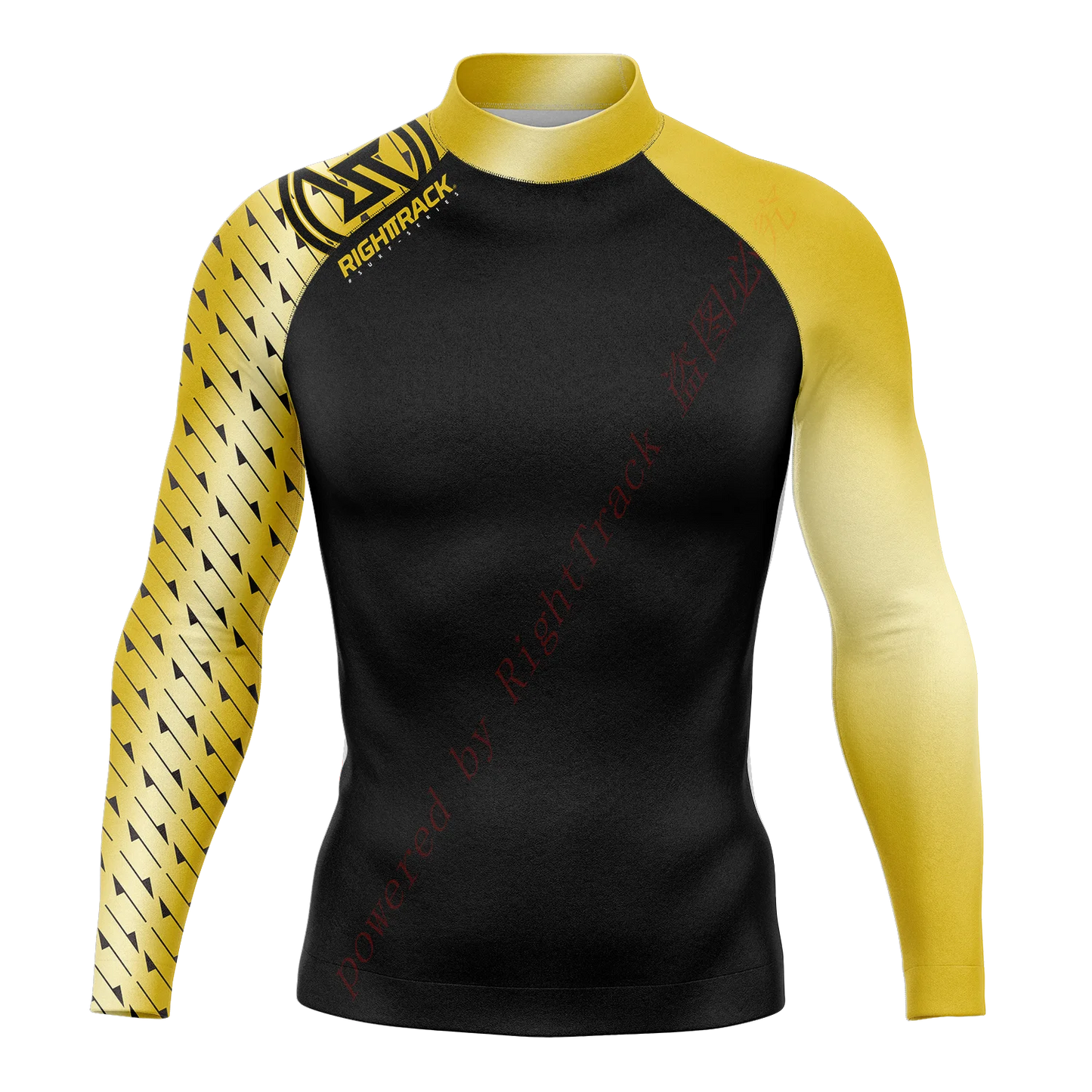 Men's Surfing Shirt Nautical Diary Lycra Rash guard RIGHTTRACK For Surf Sportswear Beach UV Swimwear UPF50+ Clothes