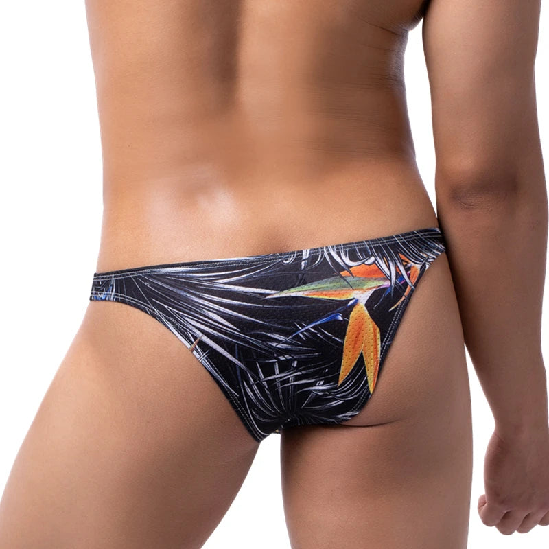Men's Print Breathable Swim Briefs Men Bikini Brief Bathers different color Designs to choose from Beach and Pool