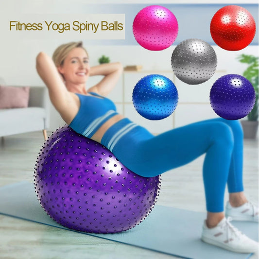 65cm Eco Friendly Explosion-Proof Thickened Round Point Massage Yoga Ball for Kids Sensory Training Fitness Yoga Spiky Balls